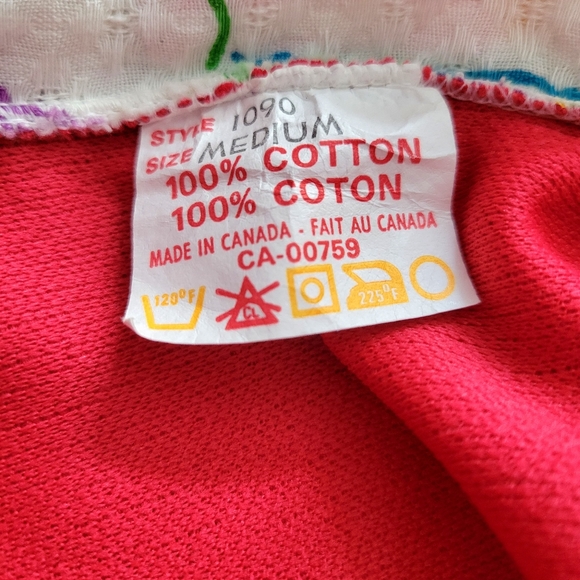 VINTAGE 70's FLORAL CANADIAN MADE BUTTON UP FLORAL SHORT SLEEVE, small - Picture 11 of 11